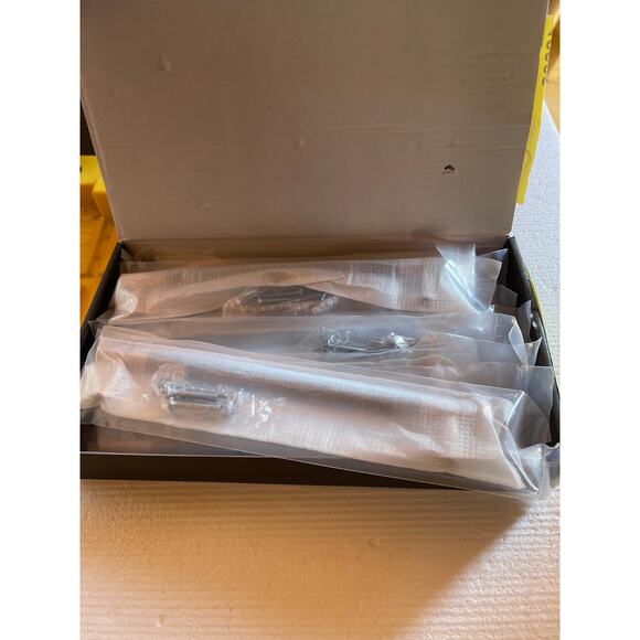 New 9 Pack of 7" Black and Champagne Bronze Knurled Cabinet Pull Handles - Picture 5 of 5